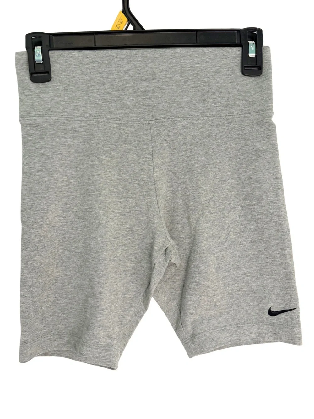 Nike Grey Athletic Bike Shorts with Black Swoosh Size Small